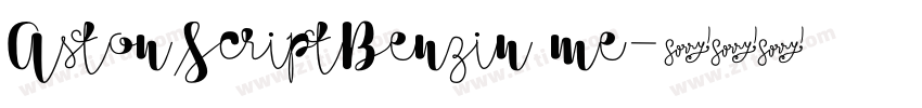 AstonScriptBenzin me字体转换 AstonScriptBenzin me字体转换